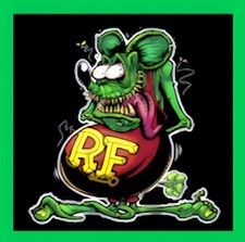 Rat Race Car Hot Rod Speed  Refrigerator Fridge MAGNET