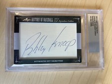 2012 Leaf History Of Baseball Bobby Knoop Signed CUT AUTO 1966 All-Star BGS