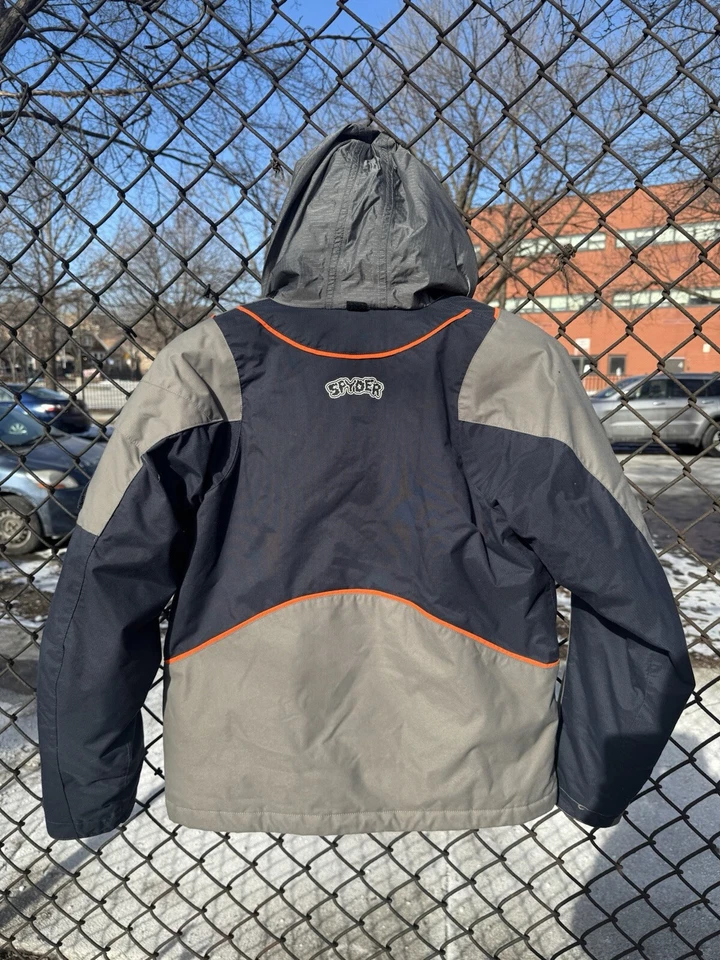 Youth Spyder Winter Ski / Snow Hooded Jacket Size 16Y - Image 3 of 4