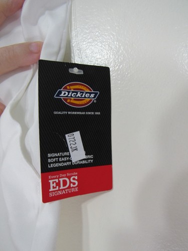 New Dickies Scrub Pants Size 4XL White Elastic Waist Pockets Career Work - Picture 2 of 6