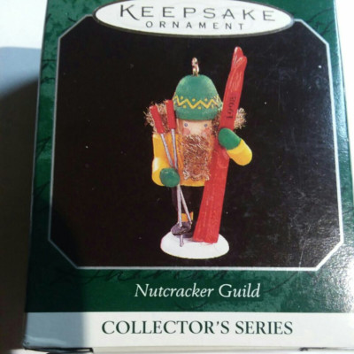 1998 Hallmark Miniature Ornament 5th in Nutcracker Guild Series w/ Skis NIB HM6