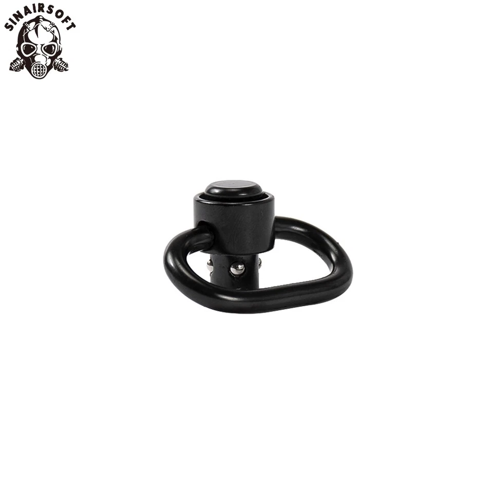 QD Quick Detach Sling Swivels Adapter Attachment Point Heavy Duty Push Button BK - Image 2 of 4