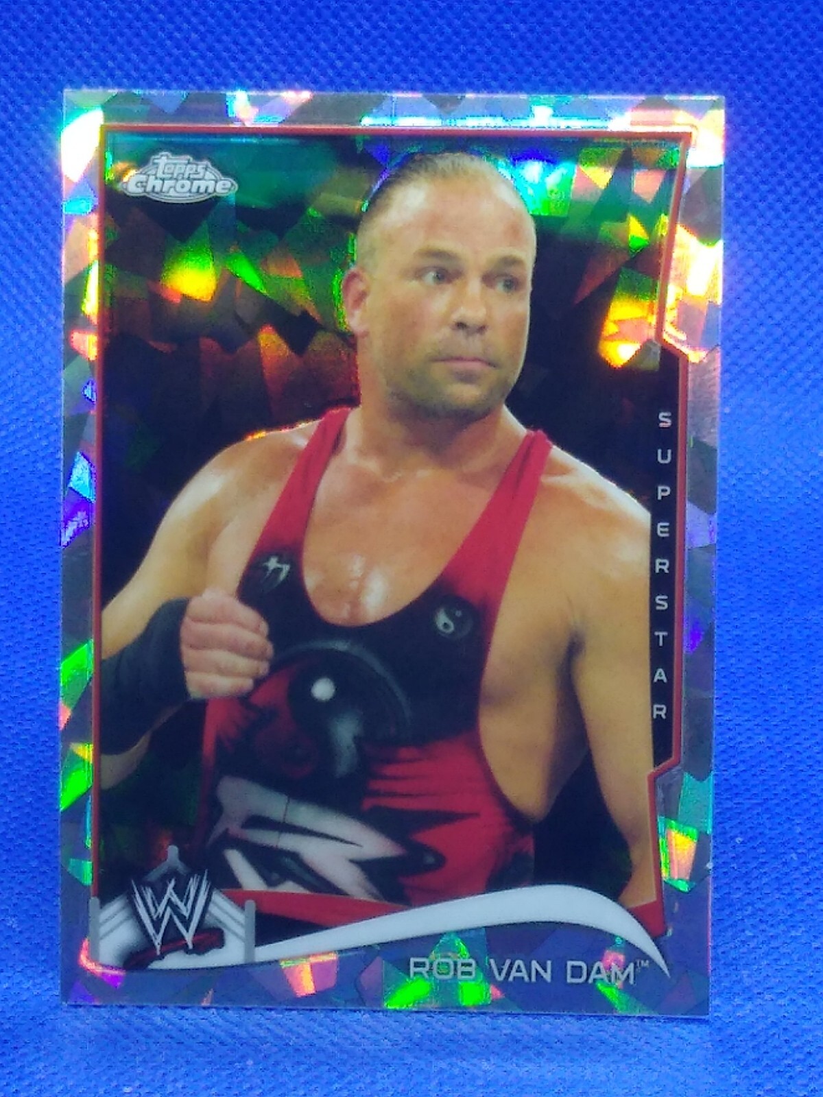 2014 Topps Chrome WWE Atomic Refractor Rob Van Dam #41