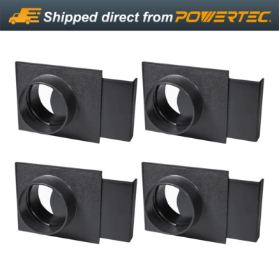 POWERTEC 70108-P4 4-Inch Blast Gate for Dust Collector/Vacuum Fittings, 4 PK