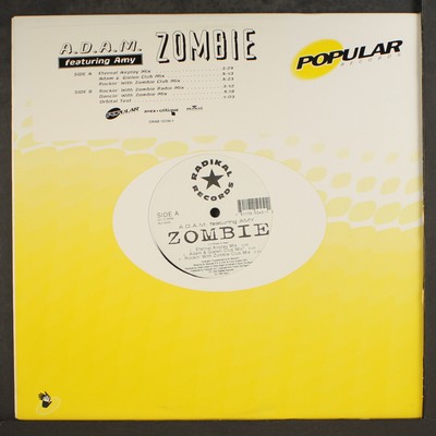 A.D.A.M. FEATURING AMY: zombie RADIKAL 12'' Single 33 RPM