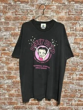 Betty Boop Vtg 1999 Cartoon Universal Studios Black Unisex Tshirt S-5XL KH12536