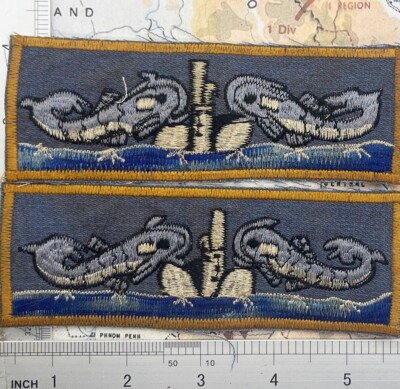 1 patch plus 1 , Liberty Cuff , Vietnam US Navy Liberty Cuff PATCH , fish  , z