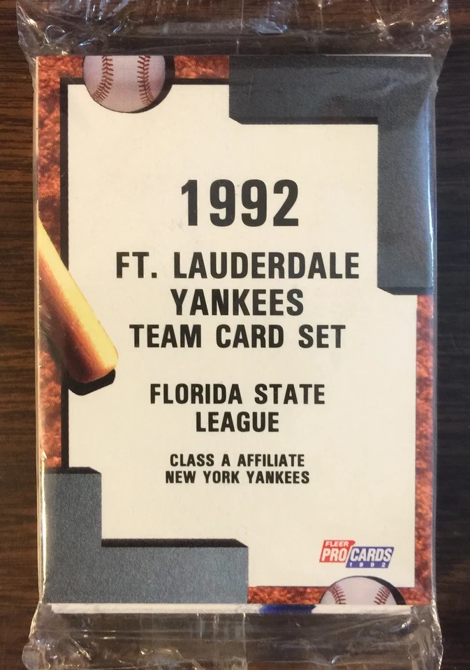 1992 Fleer Pro Cards ALBANY Yankees Minor League Complete UNOPEN Set K11017221 - Image 3 of 4
