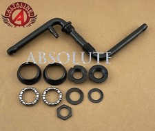 VINTAGE LOWRIDER 5 1/2" (140MM) ONE/PIECE BICYCLE CRANK BLACK W/ BOTTOM BRACKET.