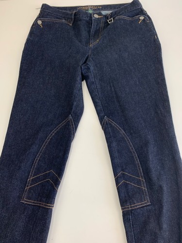 RALPH LAUREN JEANS Dark Blue JODHPURS Equestrian US 4 UK 8 to 10 Denim Womens - Picture 4 of 16