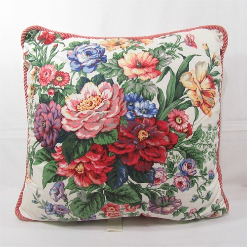 Waverly Samantha Floral Mario Buatta 20 inch Square Decorative Pillow 
