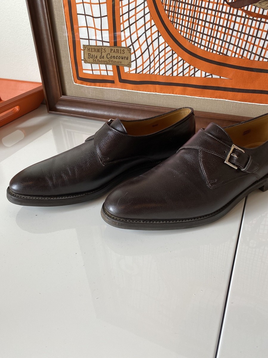 JOHN LOBB Size 9 Brown Leather Monk Strap Loafers John Lobb William II - Chestnut Calf - Pre-owned - Leffot main image 4