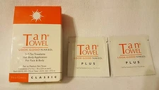 TanTowel Self-Tan Towelette - Half Body Application Classic - Lot of 5 +Bonus