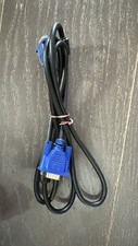 6 PACK 5FT 15 PIN SVGA SUPER VGA Monitor LCD Male 2 Male Cable BLUE CORD PC