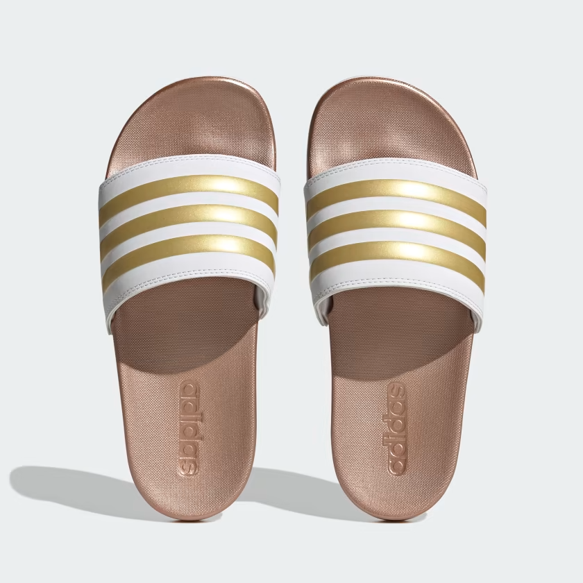PANTOFOLA D’ORO Sandali Adidas unisex Adilette Comfort Slides oro bianco grigio uomo 9 donna 11