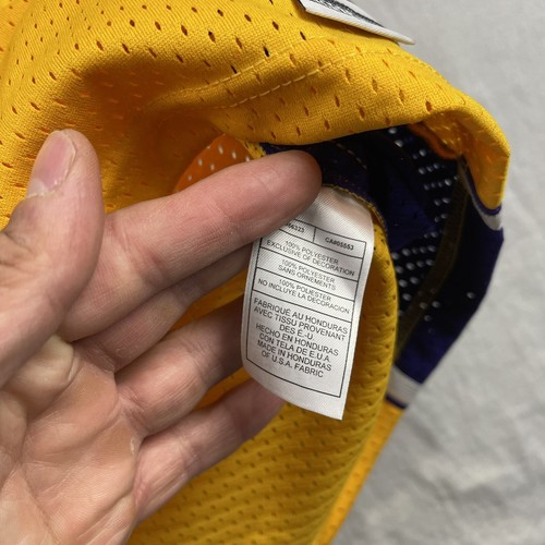 Robert Horry Jersey Mens Medium Nike Yellow Los Angeles Lakers NBA Vintage Adult - Picture 4 of 16