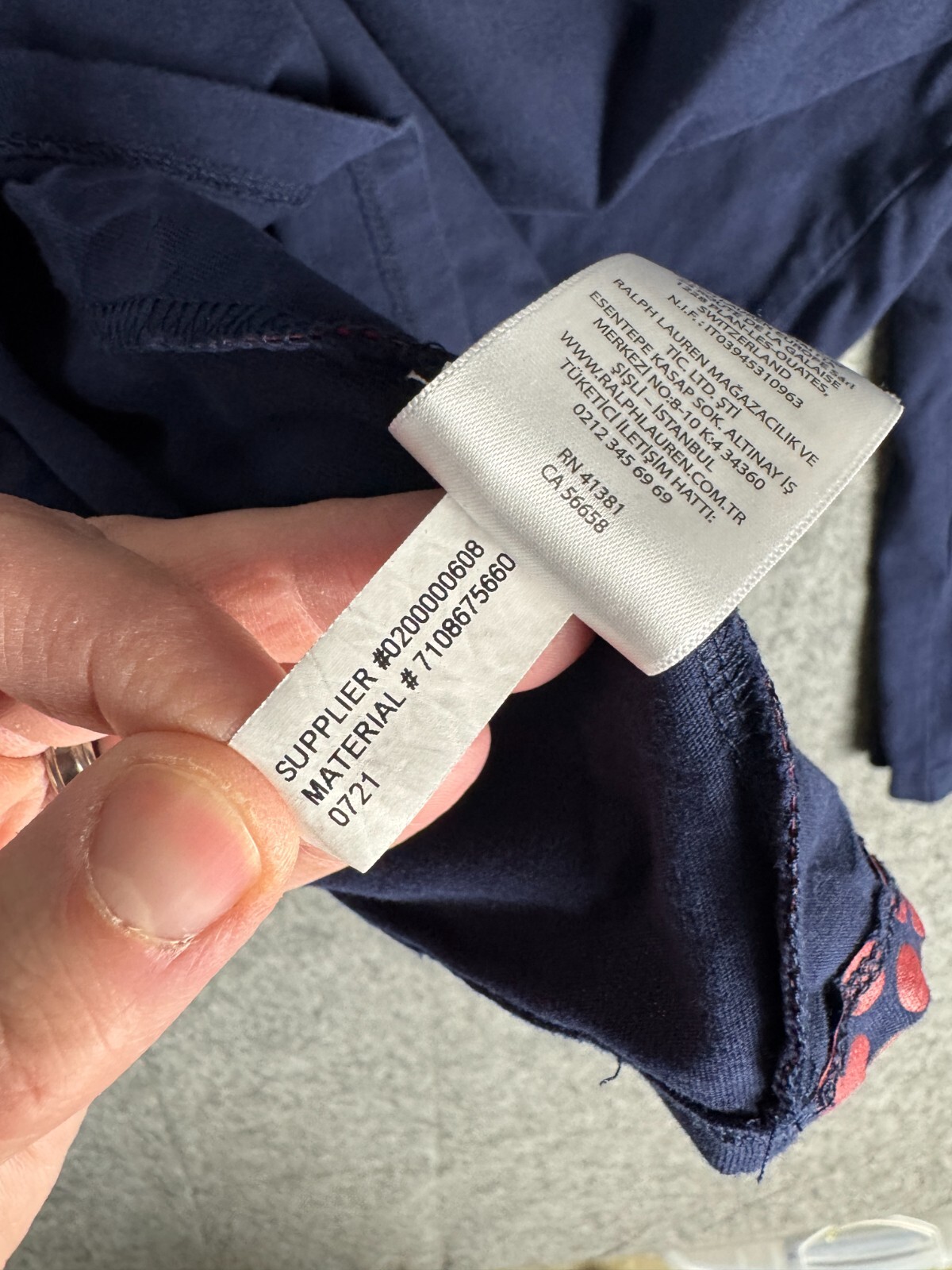 Polo Ralph Lauren Shirt Uomo Medium Navy Cruise Big Pony Grafica Maglietta con Cappuccio