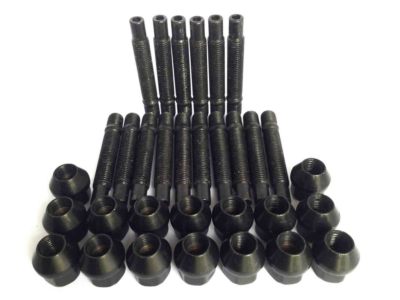 Nero M12 x 1.5 90mm Stud Kit di conversione per Vauxhall