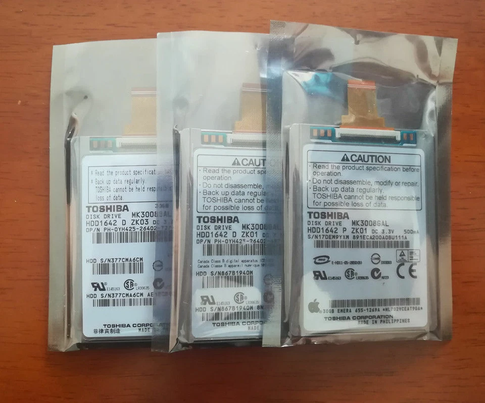 Toshiba Hard Drive MK3008GAL 30GB for iPods Classic 5/6/7th Gens Unused - Image 2 of 4