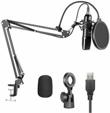 Neewer USB200 Microphone Kit 192KHz / 24Bit Plug and Play Cardioid Condenser Mic