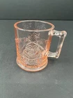 Vintage Pink Indiana Depression  Glass Humpty Dumpty Children’s Nursery Rhyme