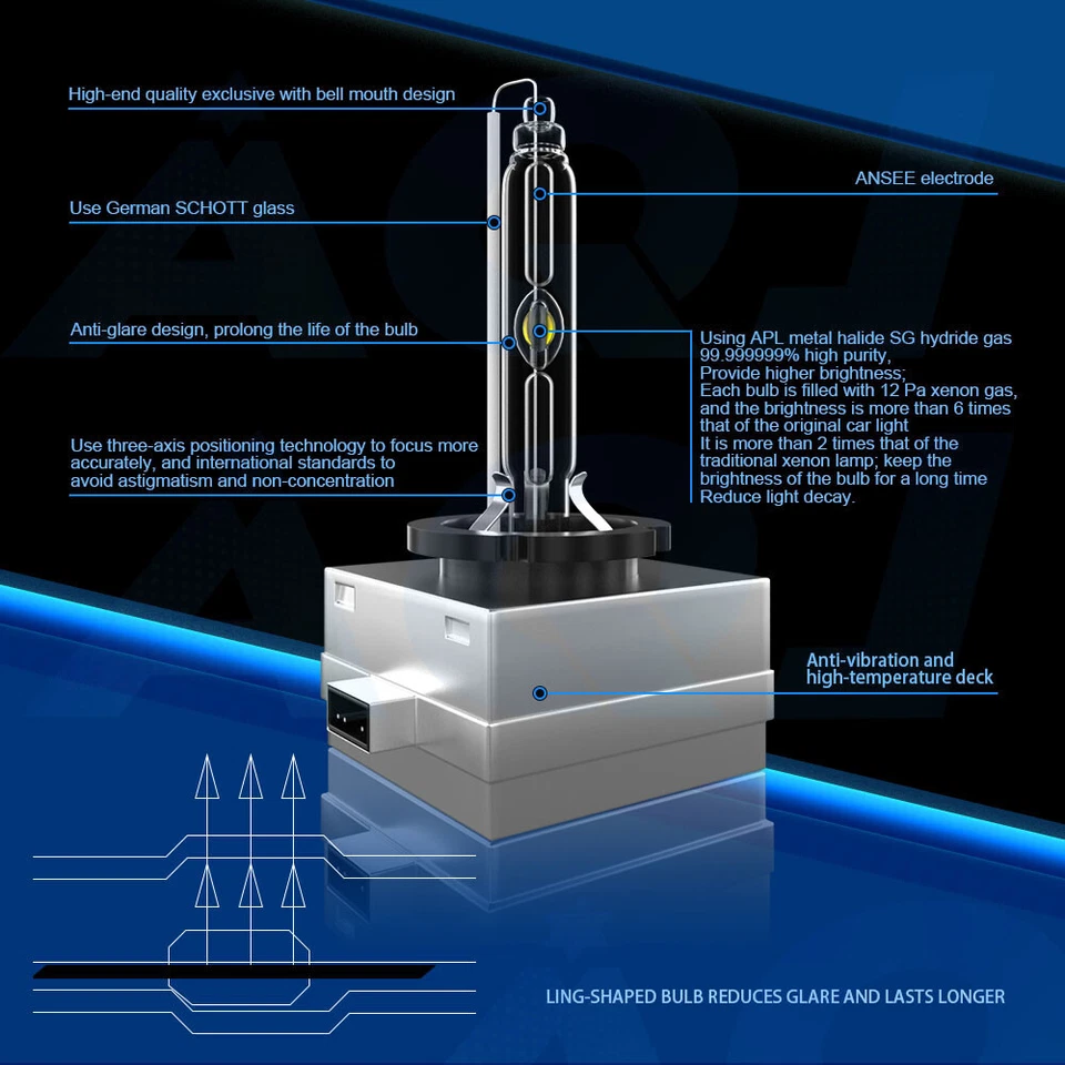 For Mazda CX-5 2018 D4S HID Xenon Headlight Bulb High Low Beam + H11 Fog Light Foto 2 de 4