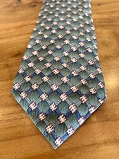 Cocktail Colors Collection Geometric Green Silk Tie Made in USA by Stonehenge