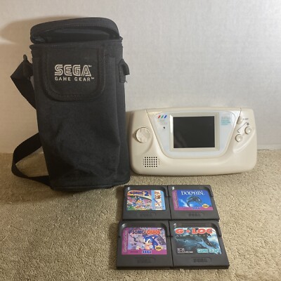 SOUND NOT WORKING PLAYS GAMES Sega HGG-3210 Game Gear White 