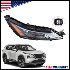 LED DRL Headlight w/ Halogen Signal For 2021-2023 Nissan Rogue Passenger Side RH
