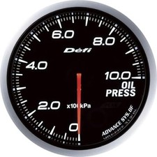 Defi Meter Defi-link Advance Bf 60mm Oil Pressure Gauge Df10201 White New.