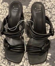 A New Day -Women's Ania Mule Heels - Color: Black SZ: 8