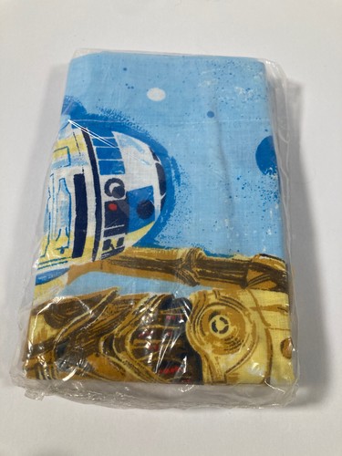 VTG 1977 Star Wars R2D2 C3PO Two Standard Pillow Cases JCPenny Fortrel Bed Sheet - Picture 3 of 3