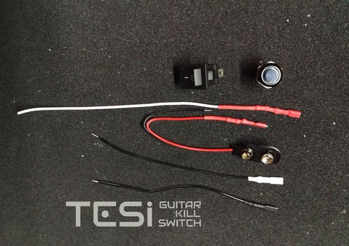 Tesi POCO 12MM LED Momentary Push Button Guitar Kill Switch Stnls Steel/White - Picture 3 of 4