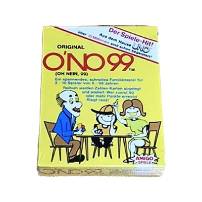 Neu / sealed: ONO 99 Spiel 1986 Amigo Vintage Kartenspiel Oh Nein O'no 80er rare
