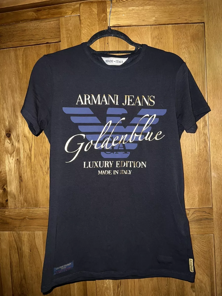 Armani jeans golden blue luxury edition deals