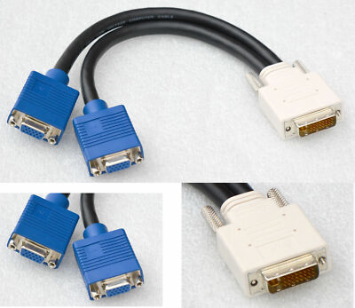 DUAL HEAD VGA KABEL SPLITTER CABLE MATROX G450 P750 G55 G200 15963-02 /REF #MDH