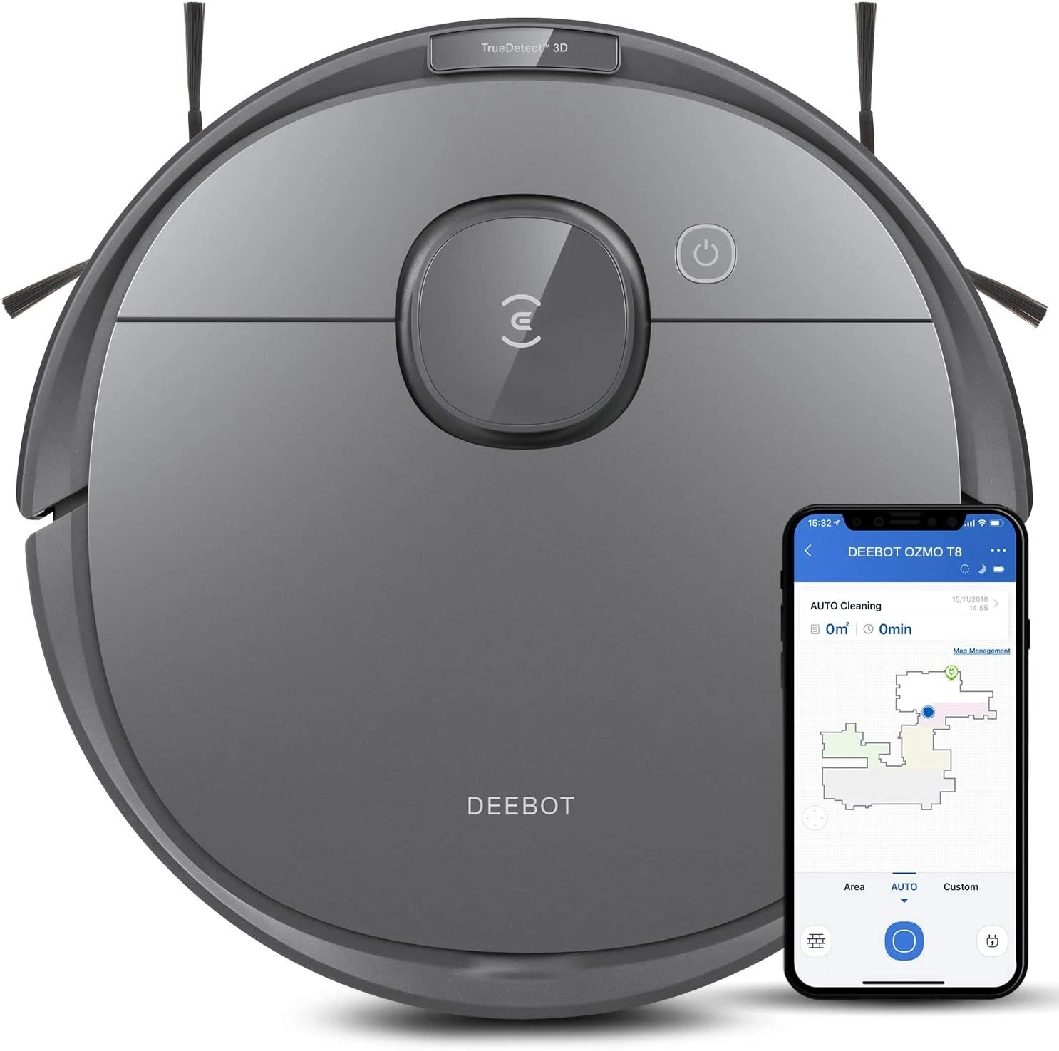 Robot Vacuum Mop Combo with Mapping Deebot T8