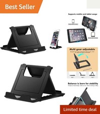 Foldable Pocket-Sized Cell Phone Stand - Adjustable  Universal Compatibility