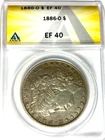 1886 O $1 Morgan Silver One Dollar ANACS EF40 New Orleans