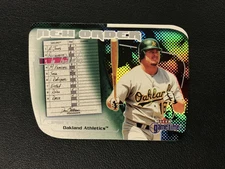 2001 Fleer Game Time #8 NO Jason Giambi Oakland Athletics New Order