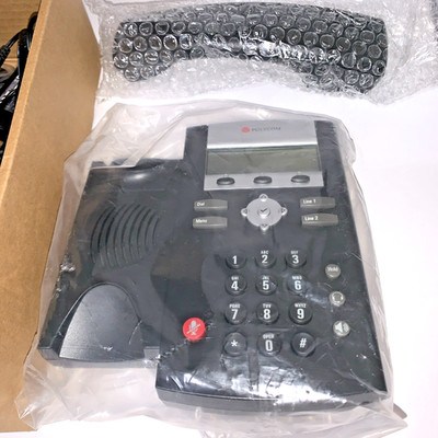 Polycom SoundPoint IP 335 VoIP SIP Desk Phone 2-Line PoE 2200-12375-001 New Box