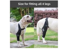 Dog Knee Brace W/Adjustable Support For ACL & CCL Tears Front & Hind Legs L Dog