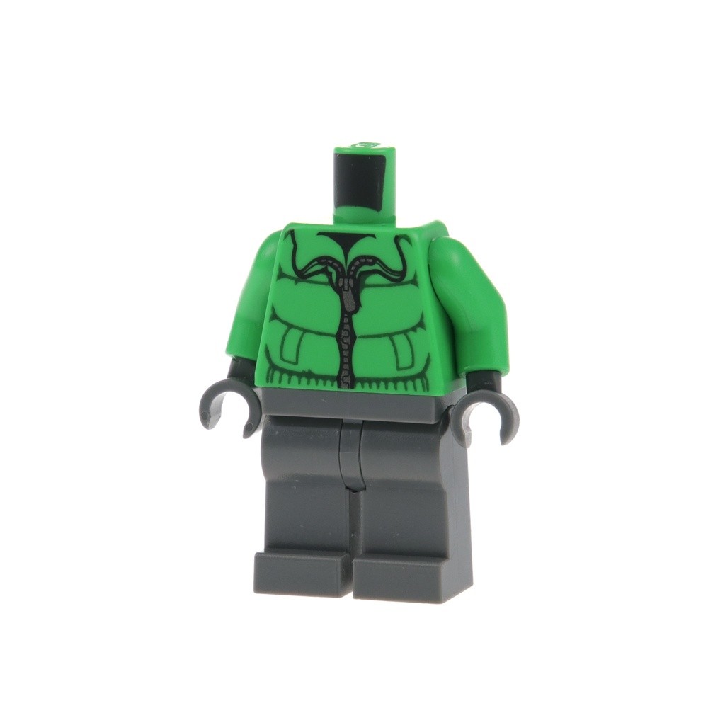 1X Lego Torso Legs Minifigure City Fisherman Ice Fisher Cty0252 970C00 973PB0946