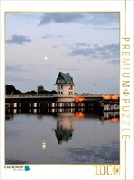 Calvendo Puzzle The Schleib Bridge In Kappeln At Twilight | 1000 Pieces, Finishe