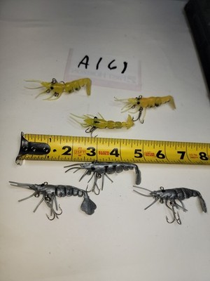 Flipper Shrimp Lures Good Condition 