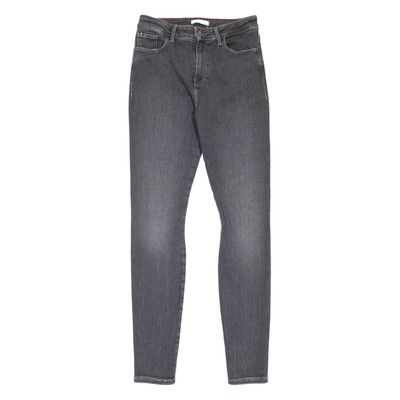 TOMMY HILFIGER Harlem Damen Jeans Grau Slim Skinny Stone Wash W27 L32
