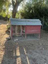 PawHut D51-108 Chicken Coop, 150.5x54x87cm - Natural Wood