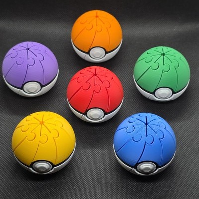 PEC 3D-Printed 2'' Fidget Balls: RED-BLUE-GREEN-PURPLE-YELLOW-ORANGE *pick yours!