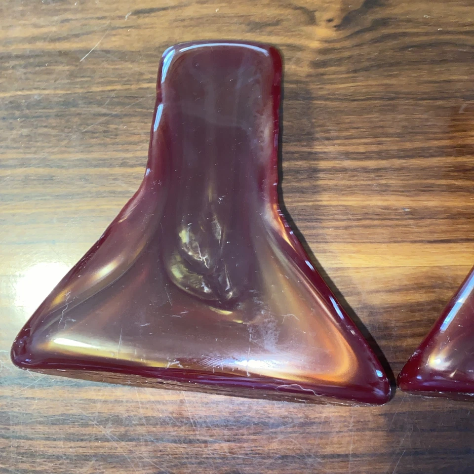 复古 BLENKO TEEPEE 书本-橘子或琥珀玻璃 — 第 4/4 张图片