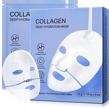 Collagen Face Mask, Deep Anti-Wrinkle Lifting 6 Count Pack of 1 